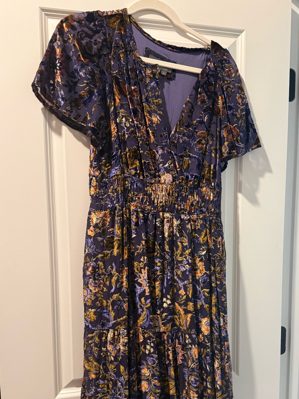Anthropologie The Somerset Purple Velvet Edition, Maxi Dress, medium - Picture 6 of 12